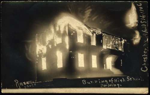 Chester Academy fire! April 9, 1906 .chs-001376